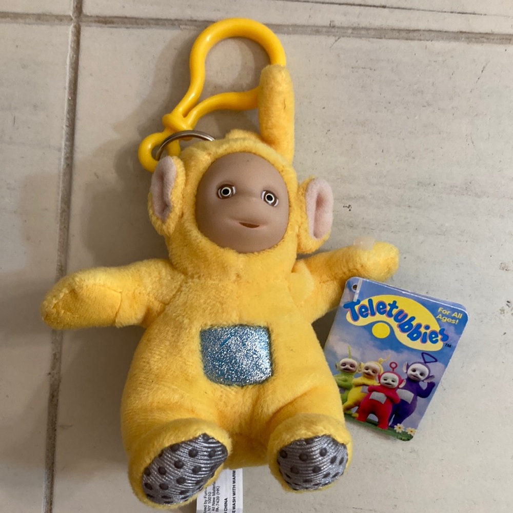 Vintage TeleTubby Laa-Laa keychain 90’s
